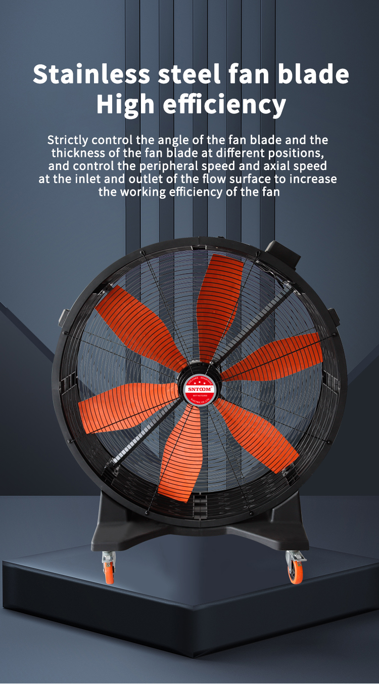 Ventilateur en acier inoxydable Blade r&eacute;glable 