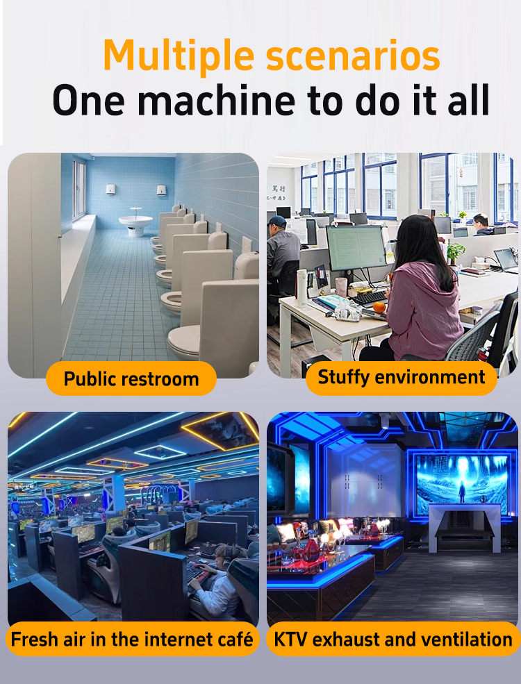 ST-100H diagonal flow pipeline booster fan 