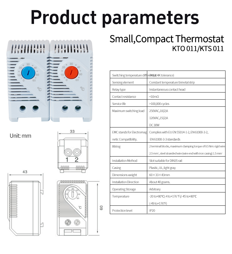 FKO 011, Table de param&egrave;tre FKS 011
