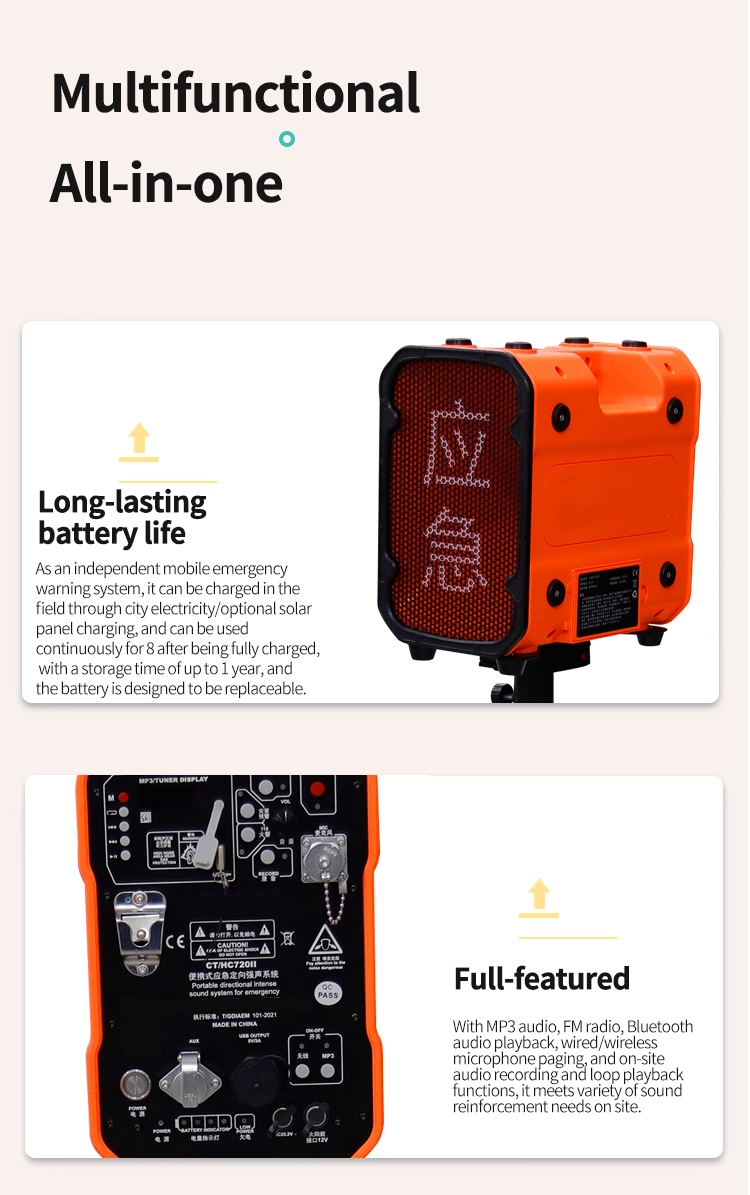 Alarme d'urgence, fort avertissement de p&eacute;n&eacute;tration et alarme d'alarme stable 