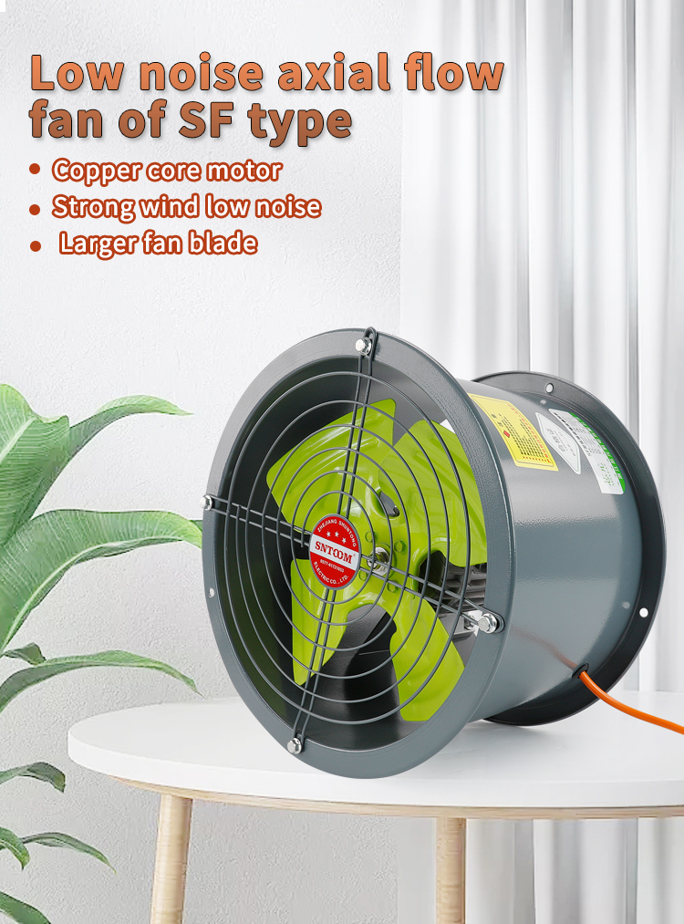 SF Series Fan &agrave; flux de flux axial industriel de 