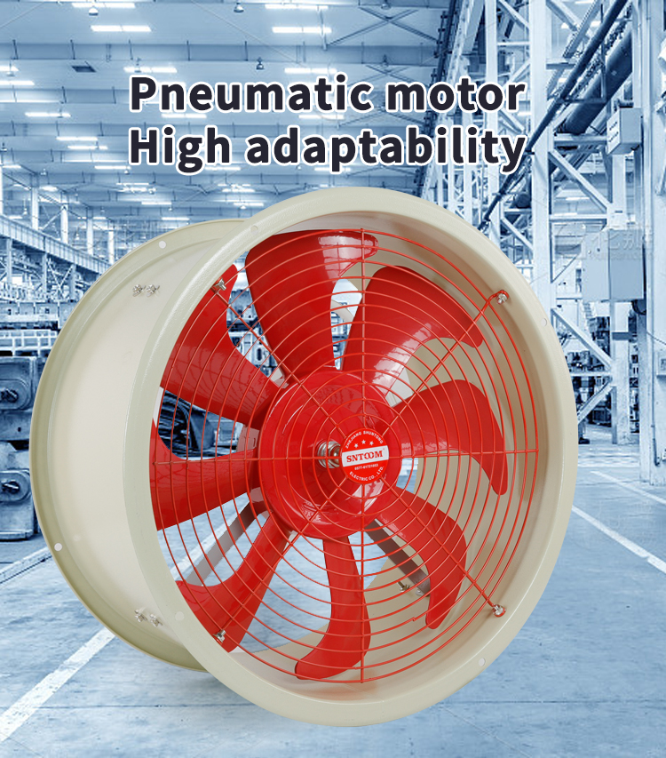 Ventilateur de d&eacute;bit axial pneumatique &agrave; l'&eacute;preuve des explosions CBF