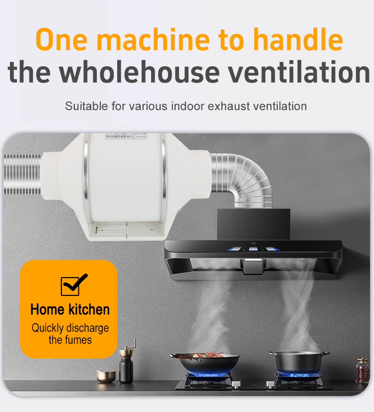 ST-100 &Eacute;ventail de pipeline d'&eacute;coulement oblique ventilateur de booster 