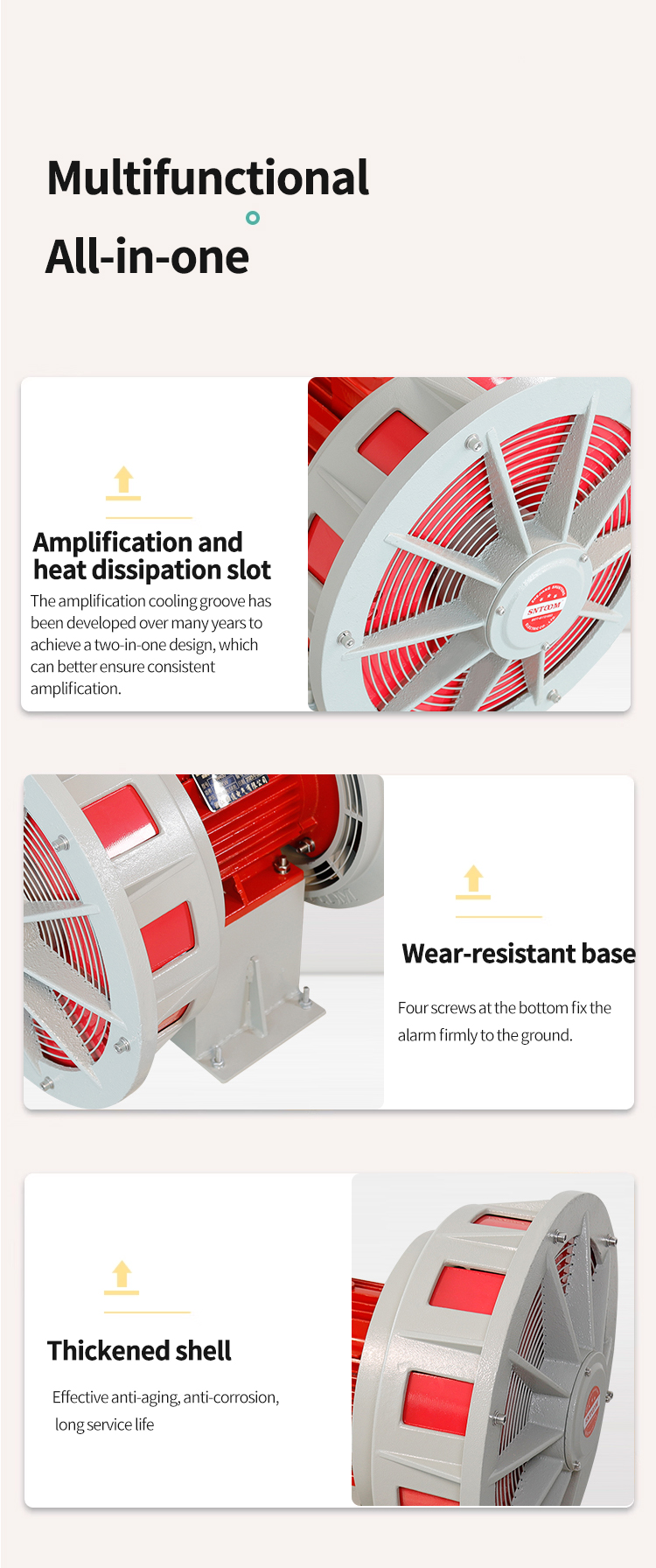 L'alarme &eacute;lectrique de d&eacute;cibels JDW-400/450