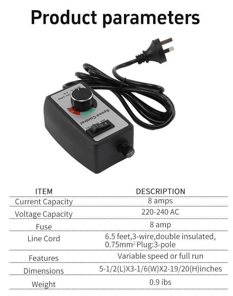 Contr&ocirc;leur de vitesse
